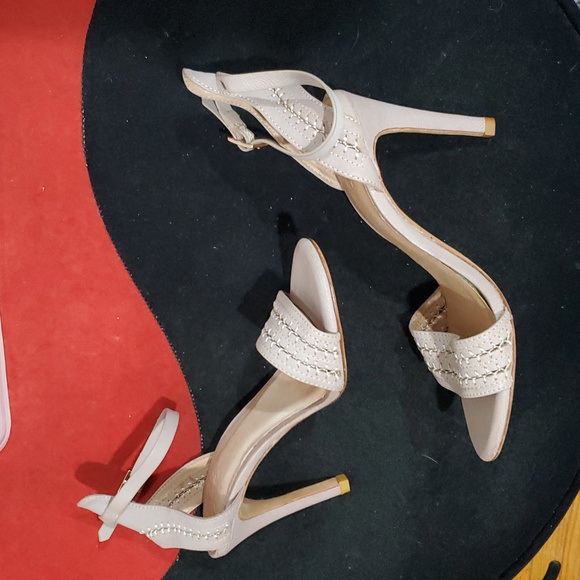 Joie Elegant Tan Leather Heel Sandals Size 6 - Picture 6 of 12